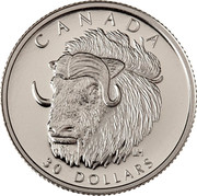Canada 30 Dollars Muskox 1999 Proof; in sets only KM# 359 CANADA MH 30 DOLLARS coin reverse Canada 30 Dollars Muskox 1999 Proof; in sets only KM# 359 CANADA MH 30 DOLLARS coin reverse