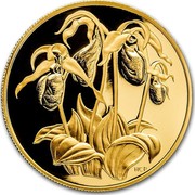 Canada 350 Dollars P.E.I. Golden Slipper 1999 Proof KM# 370 HC coin reverse Canada 350 Dollars P.E.I. Golden Slipper 1999 Proof KM# 370 HC coin reverse