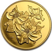 Canada 350 Dollars Pacific Dogwood 2000 Proof KM# 404 coin reverse Canada 350 Dollars Pacific Dogwood 2000 Proof KM# 404 coin reverse