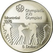 Canada 5 Dollars Boxing 1976 Proof KM# 108 OLYMPIADE XXI MONTRÉAL OLYMPIAD 1976 5 DOLLARS coin reverse Canada 5 Dollars Boxing 1976 Proof KM# 108 OLYMPIADE XXI MONTRÉAL OLYMPIAD 1976 5 DOLLARS coin reverse
