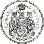 Canada 50 Cents Elizabeth II 2nd portrait 1972 KM# 75.1 CANADA 50 CENTS coin reverse Canada 50 Cents Elizabeth II 2nd portrait 1972 KM# 75.1 CANADA 50 CENTS coin reverse