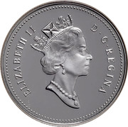 Canada 50 Cents Osprey 2000 Proof KM# 391 ELIZABETH II D. G. REGINA coin obverse Canada 50 Cents Osprey 2000 Proof KM# 391 ELIZABETH II D. G. REGINA coin obverse