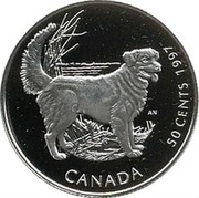 Canada 50 Cents Tolling Retriever 1997 Proof KM# 292 CANADA 50 CENTS coin reverse Canada 50 Cents Tolling Retriever 1997 Proof KM# 292 CANADA 50 CENTS coin reverse