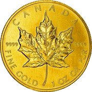 Canada 50 Dollars Maple Leaf 1997 KM# 191 ELIZABETH II 50 DOLLARS 1998 coin obverse Canada 50 Dollars Maple Leaf 1997 KM# 191 ELIZABETH II 50 DOLLARS 1998 coin obverse