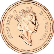 Canada Cent Confederation (1992) Proof KM# 204 ELIZABETH II D∙G∙REGINA coin obverse Canada Cent Confederation (1992) Proof KM# 204 ELIZABETH II D∙G∙REGINA coin obverse