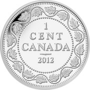 Canada Cent Farewell to the Penny 2012 Proof KM# 1343 1 CENT CANADA 2012 coin reverse