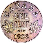 Canada Cent George V small type 1923 KM# 28 CANADA ONE CENT coin reverse Canada Cent George V small type 1923 KM# 28 CANADA ONE CENT coin reverse