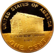 USA Cent Lincoln Bicentennial 2009 D Satin Finish KM# 441a UNITED STATES OF AMERICA ONE CENT E PLURIBUS UNUM 1809 coin reverse USA Cent Lincoln Bicentennial 2009 D Satin Finish KM# 441a UNITED STATES OF AMERICA ONE CENT E PLURIBUS UNUM 1809 coin reverse