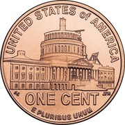 USA Cent Lincoln Bicentennial 2009 D KM# 444a UNITED STATES OF AMERICA ONE CENT E PLURIBUS UNUM coin reverse USA Cent Lincoln Bicentennial 2009 D KM# 444a UNITED STATES OF AMERICA ONE CENT E PLURIBUS UNUM coin reverse