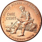 USA Cent Lincoln Bicentennial 2009 KM# 442 UNITED STATES OF AMERICA ONE CENT E PLURIBUS UNUM coin reverse USA Cent Lincoln Bicentennial 2009 KM# 442 UNITED STATES OF AMERICA ONE CENT E PLURIBUS UNUM coin reverse