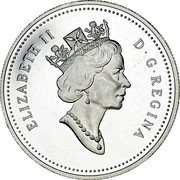 Canada Dollar 200th Anniversary John McIntosh 1996 KM# 274 ELIZABETH II D ∙ G ∙ REGINA coin obverse