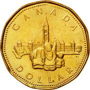 Canada Dollar Canadian Confederation (1992) KM# 218 CANADA DOLLAR RS coin reverse Canada Dollar Canadian Confederation (1992) KM# 218 CANADA DOLLAR RS coin reverse