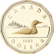 Canada Dollar Proof Loon 1989 Proof KM# 157 CANADA 1987 DOLLAR coin reverse Canada Dollar Proof Loon 1989 Proof KM# 157 CANADA 1987 DOLLAR coin reverse
