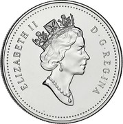 Canada Dollar Royal Canadian Mounted Police 1998 Proof KM# 306 ELIZABETH II D ∙ G ∙ REGINA coin obverse Canada Dollar Royal Canadian Mounted Police 1998 Proof KM# 306 ELIZABETH II D ∙ G ∙ REGINA coin obverse