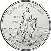 Canada Dollar Royal Canadian Mounted Police 1998 Proof KM# 306 CANADA DOLLAR 1873 - 1998 RCMP GRC coin reverse Canada Dollar Royal Canadian Mounted Police 1998 Proof KM# 306 CANADA DOLLAR 1873 - 1998 RCMP GRC coin reverse