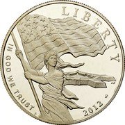 USA Dollar Star-Spangled Banner 2012 KM# 530 LIBERTY IN GOD WE TRUST 2012 coin obverse USA Dollar Star-Spangled Banner 2012 KM# 530 LIBERTY IN GOD WE TRUST 2012 coin obverse
