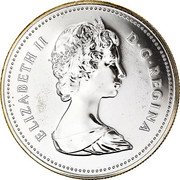 Canada Dollar Trans-Canada Railway 1981 Proof KM# 130 ELIZABETH II D ∙ G ∙ REGINA coin obverse Canada Dollar Trans-Canada Railway 1981 Proof KM# 130 ELIZABETH II D ∙ G ∙ REGINA coin obverse