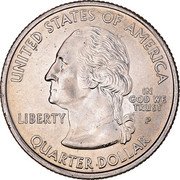 USA Quarter Dollar Alaska 2008 P Satin finish KM# 424 ALASKA 1959 E PLURIBUS UNUM THE GREAT LAND coin reverse USA Quarter Dollar Alaska 2008 P Satin finish KM# 424 ALASKA 1959 E PLURIBUS UNUM THE GREAT LAND coin reverse