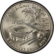 USA Quarter Dollar American Samoa 2009 D KM# 448 AMERICAN SAMOA E PLURIBUS UNUM SAMOA MUAMUA LE ATUA coin reverse USA Quarter Dollar American Samoa 2009 D KM# 448 AMERICAN SAMOA E PLURIBUS UNUM SAMOA MUAMUA LE ATUA coin reverse