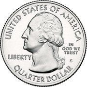 USA Quarter Dollar Arches National Park 2014 S KM# 568 UNITED STATES OF AMERICA QUARTER DOLLAR LIBERTY IN GOD WE TRUST coin obverse