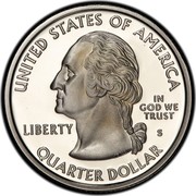 USA Quarter Dollar Arkansas 2003 S KM# 347a UNITED STATES OF AMERICA QUARTER DOLLAR LIBERTY IN GOD WE TRUST coin obverse USA Quarter Dollar Arkansas 2003 S KM# 347a UNITED STATES OF AMERICA QUARTER DOLLAR LIBERTY IN GOD WE TRUST coin obverse