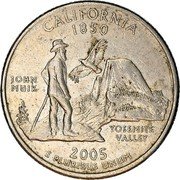 USA Quarter Dollar California 2005 P KM# 370 UNITED STATES OF AMERICA QUARTER DOLLAR LIBERTY IN GOD WE TRUST coin obverse USA Quarter Dollar California 2005 P KM# 370 UNITED STATES OF AMERICA QUARTER DOLLAR LIBERTY IN GOD WE TRUST coin obverse