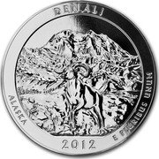 USA Quarter Dollar Denali National Park 2012 KM# 540 DENALI ALASKA 2012 E PLURIBUS UNUM coin reverse USA Quarter Dollar Denali National Park 2012 KM# 540 DENALI ALASKA 2012 E PLURIBUS UNUM coin reverse
