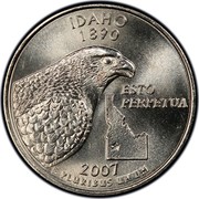 USA Quarter Dollar &quot;Idaho&quot; 2007 coin value KM# 398 | coinscatalog.NET