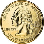 USA Quarter Dollar Illinois 2003 P KM# 343 ILLINOIS 1818 E PLURIBUS UNUM LAND OF LINCOLN 21TH STATE CENTURY coin reverse