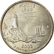 USA Quarter Dollar Maine 2003 P KM# 345 UNITED STATES OF AMERICA QUARTER DOLLAR LIBERTY IN GOD WE TRUST coin obverse USA Quarter Dollar Maine 2003 P KM# 345 UNITED STATES OF AMERICA QUARTER DOLLAR LIBERTY IN GOD WE TRUST coin obverse
