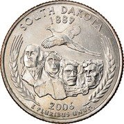 USA Quarter Dollar South Dakota 2006 P KM# 386 UNITED STATES OF AMERICA QUARTER DOLLAR LIBERTY IN GOD WE TRUST coin obverse USA Quarter Dollar South Dakota 2006 P KM# 386 UNITED STATES OF AMERICA QUARTER DOLLAR LIBERTY IN GOD WE TRUST coin obverse