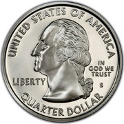 USA Quarter Dollar Wyoming 2007 S KM# 399a UNITED STATES OF AMERICA QUARTER DOLLAR LIBERTY IN GOD WE TRUST coin obverse USA Quarter Dollar Wyoming 2007 S KM# 399a UNITED STATES OF AMERICA QUARTER DOLLAR LIBERTY IN GOD WE TRUST coin obverse