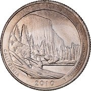 USA Quarter Dollar Yosemite National Park 2010 D KM# 471 YOSEMITE CALIFORNIA E PLURIBUS UNUM coin reverse USA Quarter Dollar Yosemite National Park 2010 D KM# 471 YOSEMITE CALIFORNIA E PLURIBUS UNUM coin reverse