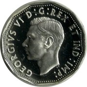 Canada V Cents Victory In Europe 2005 Proof KM# 758a GEORGIVS VI D G REX ET IND IMP coin obverse Canada V Cents Victory In Europe 2005 Proof KM# 758a GEORGIVS VI D G REX ET IND IMP coin obverse