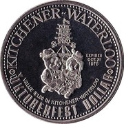 Canada $1.00 Oktoberfest Dollar- Kitchener-Waterloo - Ontario 1976 UNC KITCHENER~WATERLOO EXPIRES OCT. 31 1976 VALUE $1.00 IN KITCHENER-WATERLOO OKTOBERFEST DOLLAR coin reverse Canada $1.00 Oktoberfest Dollar- Kitchener-Waterloo - Ontario 1976 UNC KITCHENER~WATERLOO EXPIRES OCT. 31 1976 VALUE $1.00 IN KITCHENER-WATERLOO OKTOBERFEST DOLLAR coin reverse