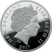 New Zealand $1 1917 Messines Ridge in Belgium 2016 NEW ZEALAND ELIZABETH II 2017 IRB coin obverse New Zealand $1 1917 Messines Ridge in Belgium 2016 NEW ZEALAND ELIZABETH II 2017 IRB coin obverse