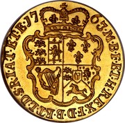 UK 1/2 Guinea George III Pattern 1763 KM# Pn43 ∙M∙B∙F∙ET∙H∙REX∙F∙D∙B∙ET∙L∙D∙S∙R∙I∙A∙T∙ET∙E∙17 63 coin reverse UK 1/2 Guinea George III Pattern 1763 KM# Pn43 ∙M∙B∙F∙ET∙H∙REX∙F∙D∙B∙ET∙L∙D∙S∙R∙I∙A∙T∙ET∙E∙17 63 coin reverse