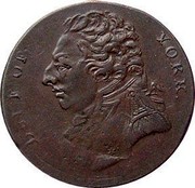 UK 1/2 Penny Middlesex - Duke of York ND  DUKE OF YORK. coin obverse UK 1/2 Penny Middlesex - Duke of York ND  DUKE OF YORK. coin obverse