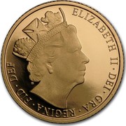 UK 1/2 Sovereign Elizabeth II 90th Birthday 2016 ELIZABETH II DEI GRA REGINA FID DEF JB coin obverse