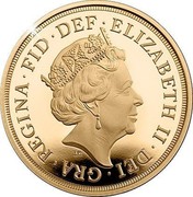 UK 1/4 Sovereign Quarter Sovereign 2018 65th anniversary of the coronation Privy 2018 B.P. coin reverse UK 1/4 Sovereign Quarter Sovereign 2018 65th anniversary of the coronation Privy 2018 B.P. coin reverse