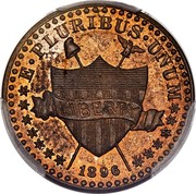 USA 1 Cent Pattern 1896 KM# Pn1860 E ∙ PLURIBUS ∙ UNUM LIBERTY 1896 coin obverse USA 1 Cent Pattern 1896 KM# Pn1860 E ∙ PLURIBUS ∙ UNUM LIBERTY 1896 coin obverse