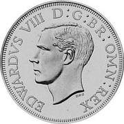New Zealand 1 Crown Edward VIII 1937 X# 13 EDWARDVS VIII D: G: BR: OMN: REX coin obverse New Zealand 1 Crown Edward VIII 1937 X# 13 EDWARDVS VIII D: G: BR: OMN: REX coin obverse
