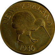 New Zealand 1 Crown Edward VIII Pattern 1936 X# 3 NEW ZEALAND 1936 coin reverse New Zealand 1 Crown Edward VIII Pattern 1936 X# 3 NEW ZEALAND 1936 coin reverse