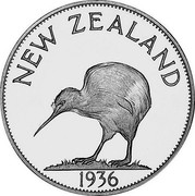 New Zealand 1 Crown Edward VIII Pattern 1936 X# 2 NEW ZEALAND 1936 coin reverse New Zealand 1 Crown Edward VIII Pattern 1936 X# 2 NEW ZEALAND 1936 coin reverse