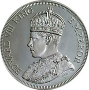 New Zealand 1 Crown Edward VIII Pattern 1937 X# 11 EDWARD VIII KING EMPEROR coin obverse New Zealand 1 Crown Edward VIII Pattern 1937 X# 11 EDWARD VIII KING EMPEROR coin obverse