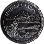 Canada 1 Dollar Banff Lake Louise 1983 UNC VERMILION LAKES  1983 VALUE IN BANFF 1 DOLLAR EXPIRES SEPT. 30, 1983 coin reverse Canada 1 Dollar Banff Lake Louise 1983 UNC VERMILION LAKES  1983 VALUE IN BANFF 1 DOLLAR EXPIRES SEPT. 30, 1983 coin reverse