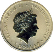 Australia 1 Dollar Congratulations on Yor Baby 2014 UNC ELIZABETH II AUSTRALIA 1 DOLLAR 2014 IRB coin obverse Australia 1 Dollar Congratulations on Yor Baby 2014 UNC ELIZABETH II AUSTRALIA 1 DOLLAR 2014 IRB coin obverse