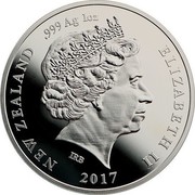 New Zealand 1 Dollar Platinum Wedding Anniversary 2017 Proof NEW ZEALAND .999 AG 1 OZ ELIZABETH II 2017 IRB coin obverse New Zealand 1 Dollar Platinum Wedding Anniversary 2017 Proof NEW ZEALAND .999 AG 1 OZ ELIZABETH II 2017 IRB coin obverse