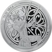 New Zealand 1 Dollar Tahi Tara 2018 Proof TAHI TARA ONE DOLLAR coin reverse