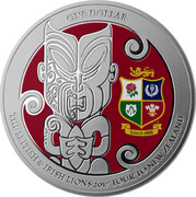 New Zealand 1 Dollar The British & Irish Lions 2017 Tour to New Zealand 2017 Proof ONE DOLLAR THE BRITISH & IRISH LIONS 2017 TOUR TO NEW ZEALAND SINCE 1888 coin reverse New Zealand 1 Dollar The British & Irish Lions 2017 Tour to New Zealand 2017 Proof ONE DOLLAR THE BRITISH & IRISH LIONS 2017 TOUR TO NEW ZEALAND SINCE 1888 coin reverse